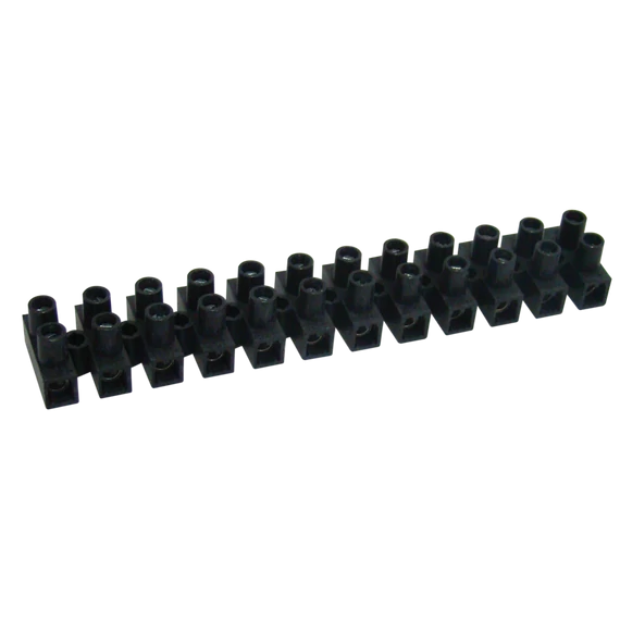 TRACON Flexibilis sorozatkapocs, H profil, 12 tag, fekete, 4mm2, 450VAC, 25A, PP (SF5A-H)