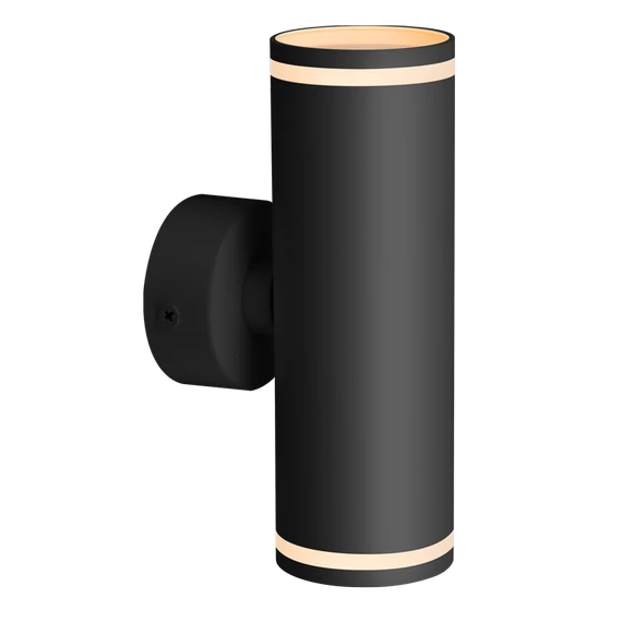 TRACON Oldalfali spot lámpatest, fekete, 100-240VAC, 50Hz, 2xGU10, max.35W (SPGU10LF2B)