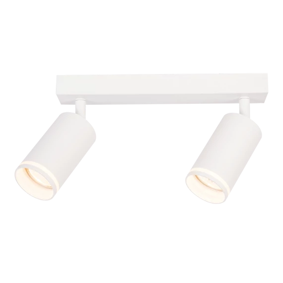 TRACON Mennyezeti állítható spot lámpatest, fehér, 100-240VAC, 50Hz, 2xGU10, max.2x35W (SPGU10LMA2W)