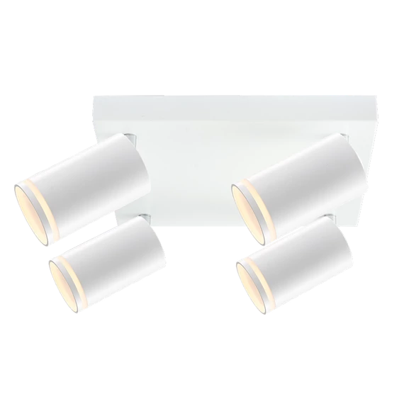 TRACON Mennyezeti állítható spot lámpatest, fehér, 100-240VAC, 50Hz, 4xGU10, max.4x35W (SPGU10LMAN4W)