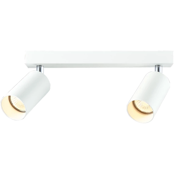 TRACON Mennyezeti állítható spot lámpatest, fehér, 100-240VAC, 50Hz, 2xGU10, max.2x35W (SPGU10MA2W)
