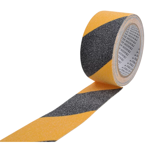 TRACON Csúszást csökkentő jelölőszalag, sárga-fekete, 5m x 50mm (SRTYB50)