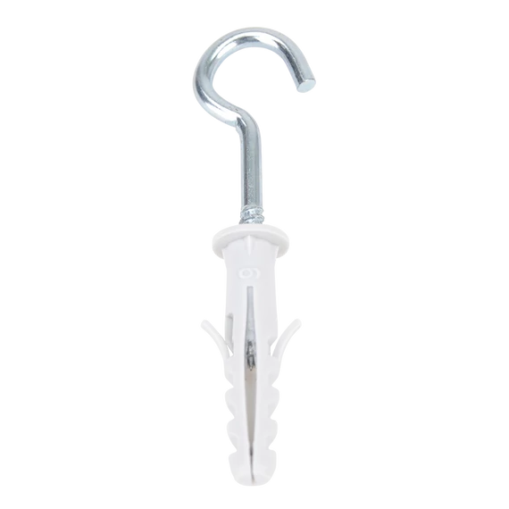 TRACON Peremes tipli+horog szerelvényacél, szürke, 6x30mm, PA6.6 (T6H)