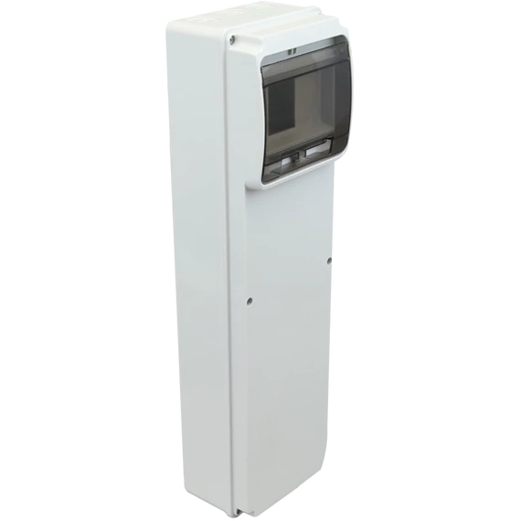 TRACON Üres ipari csatlakozódoboz szerelősínnel, ABS, 6 mod, HxWxD = 460x130x105mm, IP55 (TDB461377)