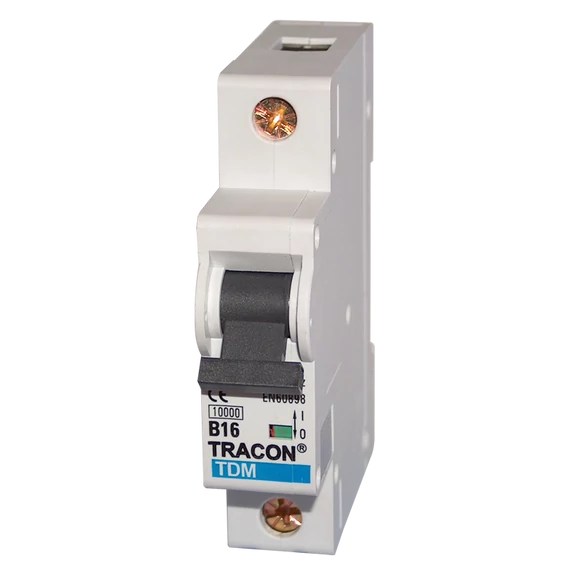 TRACON Kismegszakító, 1 pólus, B karakterisztika, 6A, 10kA (TDM-1B-6)