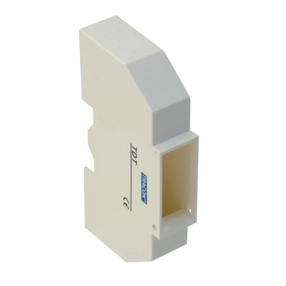 TRACON Védőburkolat sorolható készülékekhez, zárópecsételhető, 1 mod., IP40, (LxWxH= 22x116x62mm) (TDT)