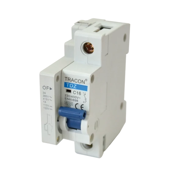 TRACON Segédérintkező TDZ kismegszakítóhoz, 240V, 6A (TDZ-F2)