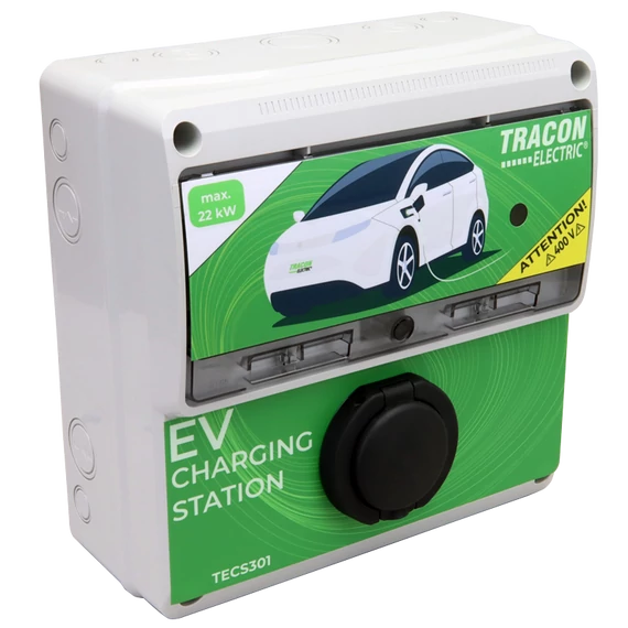 TRACON E-AUTÓ TÖLTŐÁLLOMÁS 22kW, 3x32A/400V 22kW TYPE2 (TECS301)
