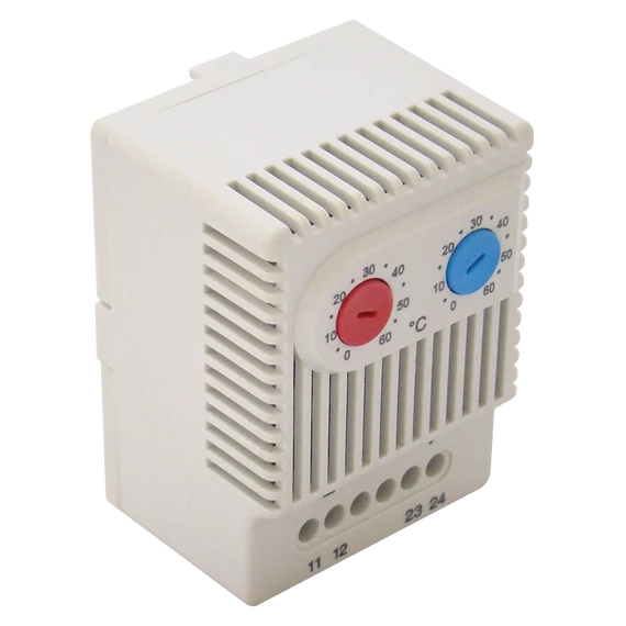 TRACON Termosztát (Hőmérséklet szabályozók) univerzális, 1xNO+1xNC, 10A, 250V AC (THMS-11)