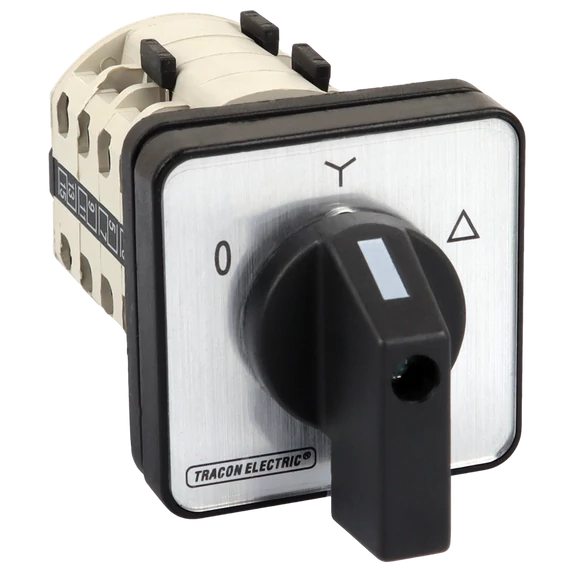 TRACON Közvetlen Y-D motorkapcsoló, 400V, 50Hz, 25A, 7,5kW, 48x48mm (TKM-25/C)