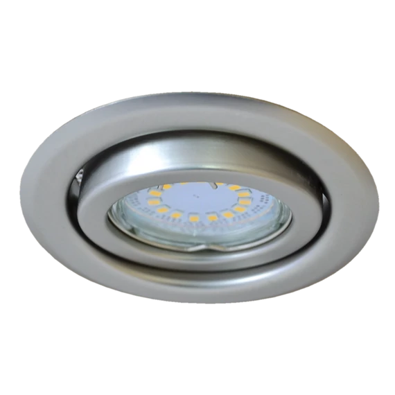 TRACON Beépíthető lámpatest spot fényforrásokhoz, matt króm, max.50W, MR16, D=97mm, 30° (TLC-6MC)