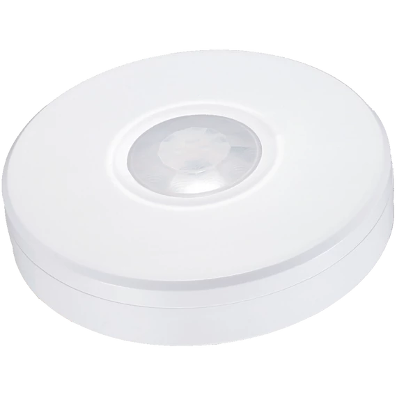 TRACON Védett mozgásérzékelő, mennyezetre, lapos, fehér, 230V, 50Hz, 2000W, 360°, 1-8m, 10s-15min, 3-2000lux, IP65 (TMB-011LIP)