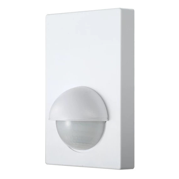 TRACON Mozgásérzékelő, fali, lapos, fehér, 230V, 50Hz, 180°, 1-12m, 10s-15min, 3-2000lux, IP44 (TMB-016)