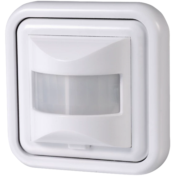 TRACON Mozgásérzékelő, süllyesztett, fehér, 230V, 50Hz, 500W, 190°, 1-9m, 10s-7min, 3-2000lux, IP20 (TMB-062)