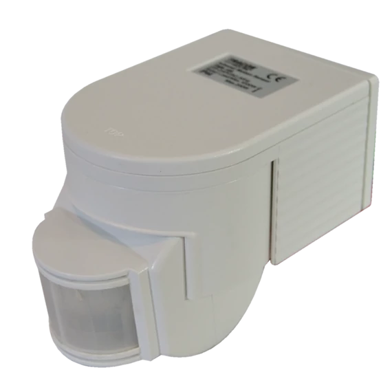 TRACON Mozgásérzékelő, infra falra, 230V, 50Hz, 180°, max. 12m, 10s-7min, 3-2000lux, IP44 (TMB-108)