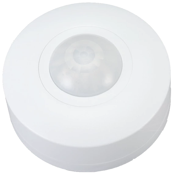 TRACON Védett mozgásérzékelő, mennyezetre, 3 szenzorral, fehér, 230V, 50Hz, 1200W, 360°, 1-15m, 10s-15min, 3-2000lux, IP44 (TMB-311IP)