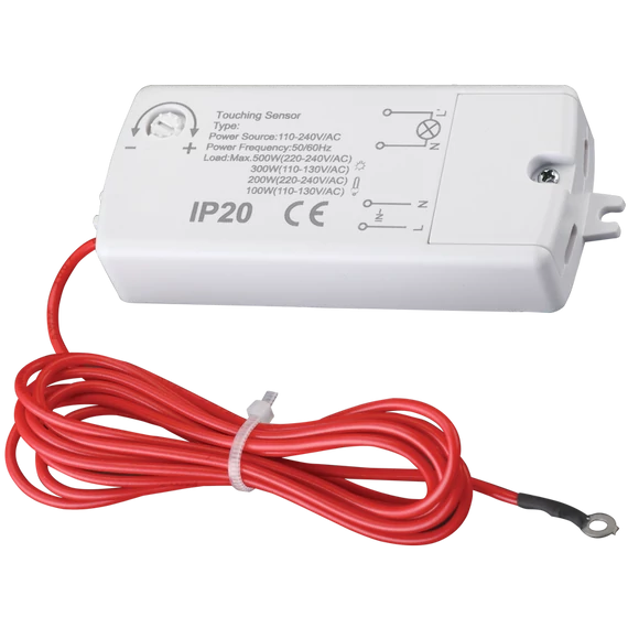 TRACON Kapacitív érintőkapcsoló, 230V, 50Hz, 500/200W, IP20 (TMBC125)
