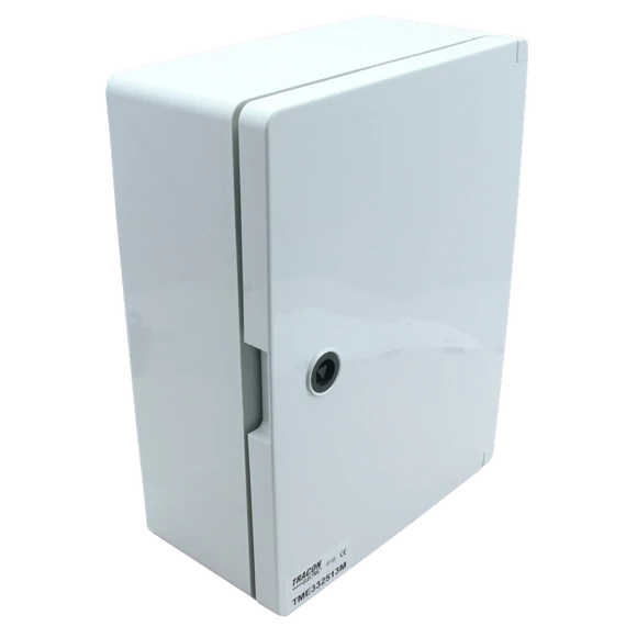 TRACON Műanyag elosztószekrény maszkos, 2x9mod, HxWxD = 330x250x130mm, IP65, IK10, 1000V AC/DC (TME332513M)