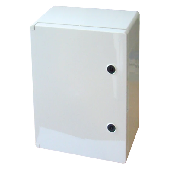 TRACON Műanyag elosztószekrény, HxWxD = 400x300x165mm, IP65, IK10, 1000V AC/DC, RAL7035 (TME403017)