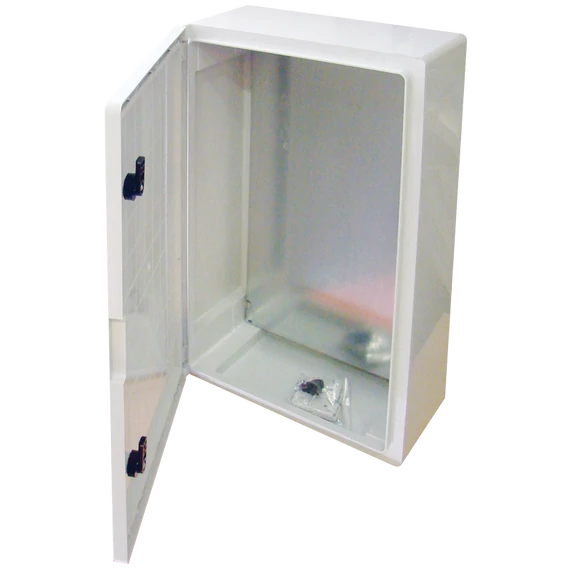 TRACON Műanyag elosztószekrény, HxWxD = 600x400x200mm, IP65, IK10, 1000V AC/DC, RAL7035 (TME604020)