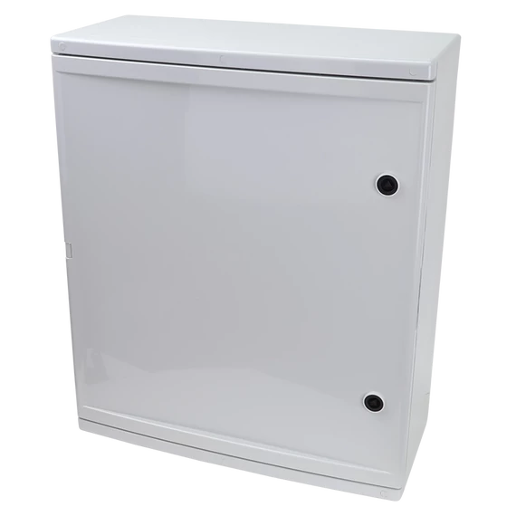 TRACON Műanyag elosztószekrény maszkos, HxWxD = 800x600x260mm, IP65, IK10, 1000V AC/DC, RAL7035 (TME806026M)