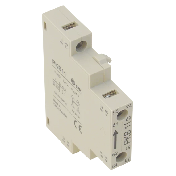 TRACON Oldalsó segédérintkező TR1C kontaktorokhoz, 230V, 50Hz, 2A, 1xNC+1xNO (TPKB11)