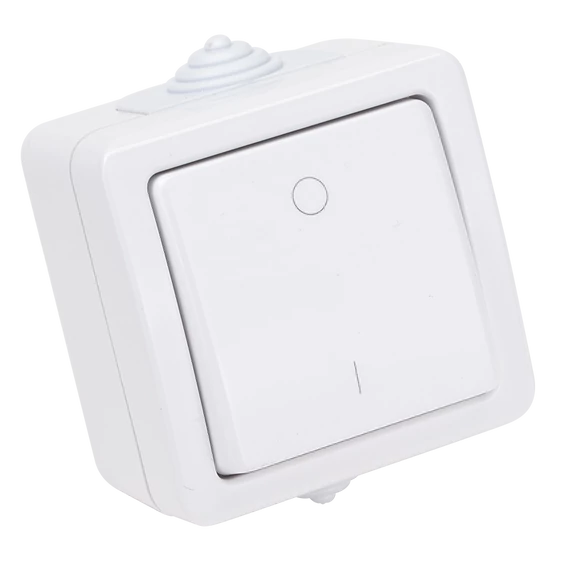 TRACON Falon kívüli kétpólusú kapcsoló, 10AX/250VAC, IP54, (102) (TR-PH04)
