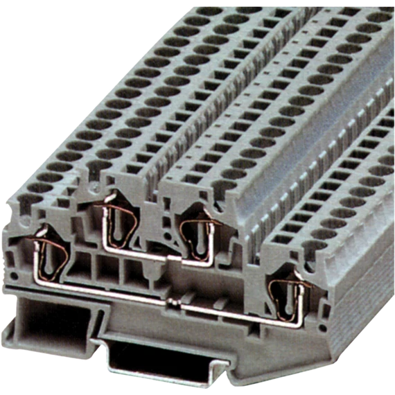 TRACON Emeletes ipari sorozatkapocs, rugós, sínre, kék, 0,14-1,5mm2, 500VAC, 17,5A (TSKB1/EK)