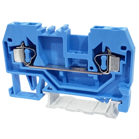 TRACON Nullavezető ipari sorozatkapocs, rugós, sínre, kék, 800V 24A 0.08-2.5 mm2 2P (TSKC2,5-K)