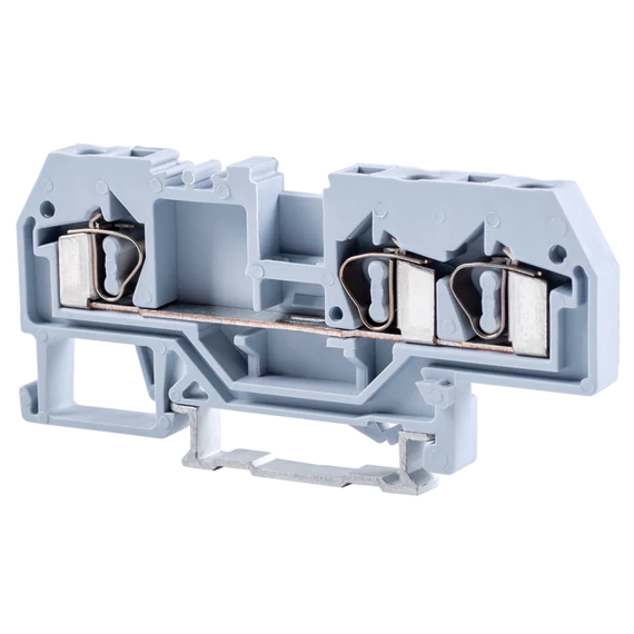 TRACON Fázisvezető ipari sorozatkapocs, rugós, sínre, szürke, 800V 32A 0.08-4 mm2 3P (TSKC4/3)