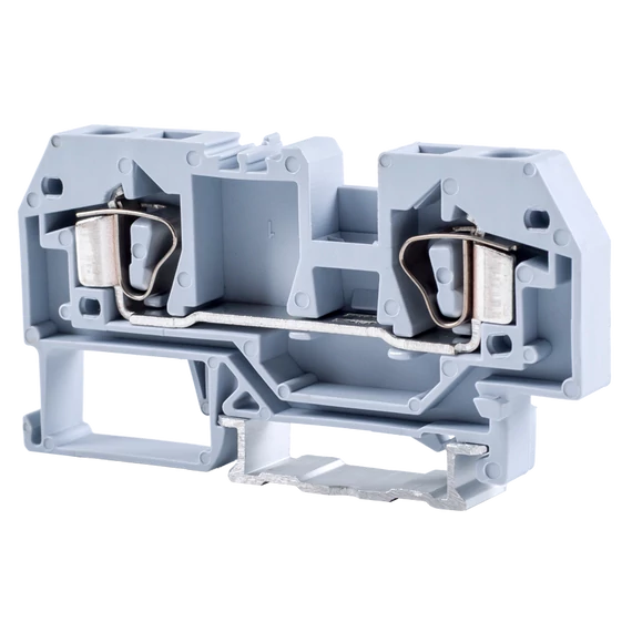 TRACON Fázisvezető ipari sorozatkapocs, rugós, sínre, szürke, 800V 41A 0.2-6 mm2 2P (TSKC6)