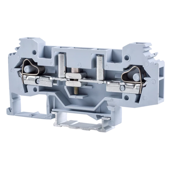 TRACON Mérő ipari sorozatkapocs, csavaros, sínre, szürke, 250V 41A 0.2-6 mm2 2P (TSKC6S)