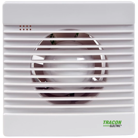 TRACON Fürdőszoba ventilátor, golyóscsapágy, 230 VAC, 15W, 80 m3/h, 33 dB,100 mm (VF100-B)