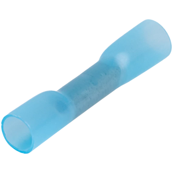 TRACON Zsugorodó szigetelésű toldóhüvely, elektrolitréz, kék, 2,5mm2, (L=36,6mm, d1=2,6mm), PO (ZSTHK)