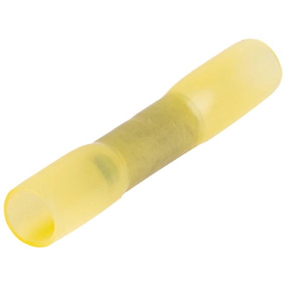 TRACON Zsugorodó szigetelésű toldóhüvely, elektrolitréz, sárga, 4mm2, (L=42mm, d1=3,6mm), PO (ZSTHS)