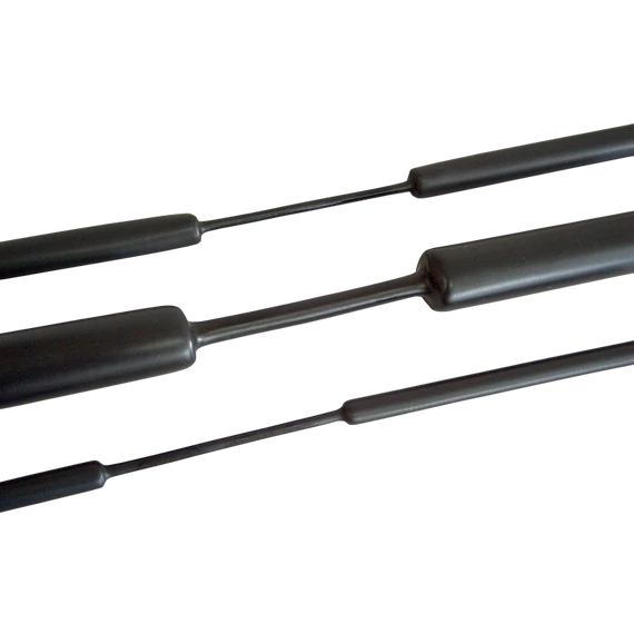 TRACON Zsugorcső, vékonyfalú, 3:1 zsugorodás, gyantás, fekete, 19/6mm, POLIOLEFIN (ZSVR190)