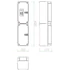 CSATÁRI PLAST PVT 1530 FO2-35-CS Modul szekrény (CSP21.a095)