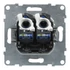 LEGRAND Suno 2xRJ45 Cat.6 UTP csatlakozóaljzat, fehér (721153)