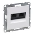 LEGRAND Suno 2xRJ45 Cat.6 UTP csatlakozóaljzat, fehér (721153)