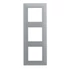 LEGRAND Niloé Step 3-as keret, csiszolt alumínium (863893)