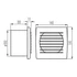 KANLUX CYKLON EOL 100T Csőventilátor, 130x101x140mm (70938)
