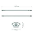 ORO SEVA LED 48W NW POR ÉS PÁRAMENTES LÁMPA, 7200lm, 150lm/W, 4000K, 1557x79x42mm (ORO33077)