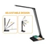 Asalite LED Asztali Lámpa Dimmerelhető 7W (450 lumen) CCT Wireless USB Fekete (ASAL0246)