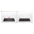 COMMEL Bútorba építhető elosztó 3x 16A 3680W, 1xUSB A+C, fekete kerettel (235-102)