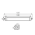 KANLUX TP STRONG LED 37W-NW Por- és páramentes LED-lámpatest, 37W, 4000K, 5000lm, 1250x67x60mm, IP65, fehér (33168)