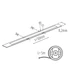 KANLUX LCOB 10W/M 24 IP65-NW LED szalag, 0,5m = 5W, 4000K, 0,5m=460lm, 24V DC, 5m (33369)