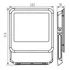 KANLUX IQ-LED FL-90W-NW LED-es reflektor, 90W, 4000K, 10800lm, 314x243x38mm, IP65, fekete (33884)