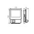 KANLUX IQ-LED FL-10W-NW-SE LED-es reflektor mozgásérzékelővel, 10W, 4000K, 1200lm, 164x135x56mm, IP44, fekete (33885)