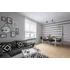 KANLUX DERATO EL-1O B-SR Fali-mennyezeti lámpatest, E14, max 8W, Ø110mm, fekete / ezüst (35640)