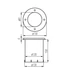 KANLUX BERG AD-7O Járófelületbe süllyesztett lámpatest, kerek, GU10, max 7W, PAR16, Ø130x164mm, IP67, IK10 (36430)